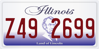 IL license plate Z492699