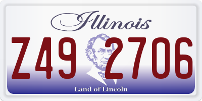 IL license plate Z492706