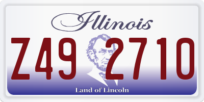IL license plate Z492710