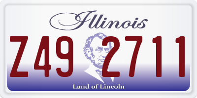IL license plate Z492711