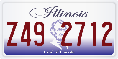 IL license plate Z492712