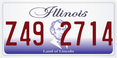 IL license plate Z492714