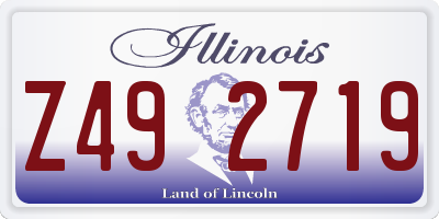 IL license plate Z492719