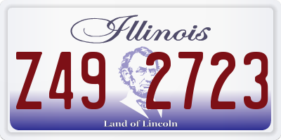 IL license plate Z492723