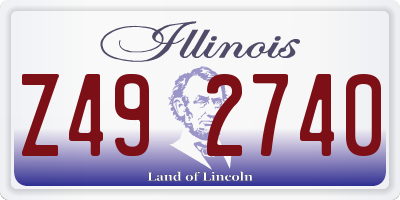 IL license plate Z492740