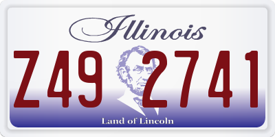 IL license plate Z492741