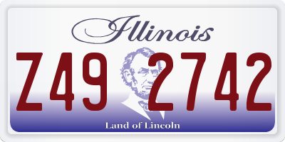 IL license plate Z492742