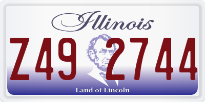 IL license plate Z492744