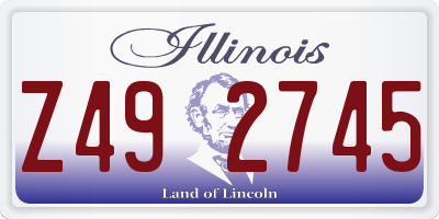 IL license plate Z492745