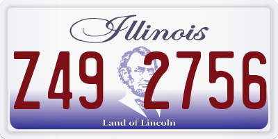 IL license plate Z492756