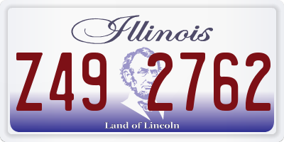 IL license plate Z492762