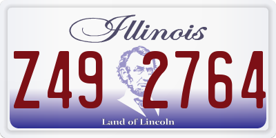 IL license plate Z492764
