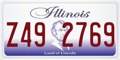 IL license plate Z492769