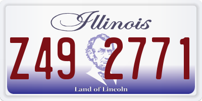 IL license plate Z492771