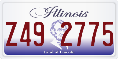 IL license plate Z492775
