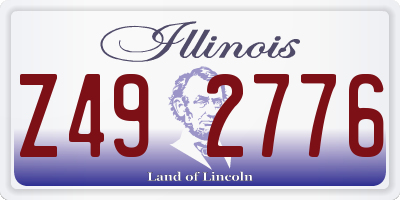 IL license plate Z492776