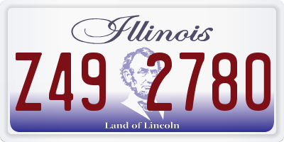 IL license plate Z492780