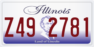 IL license plate Z492781