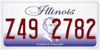 IL license plate Z492782