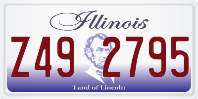 IL license plate Z492795