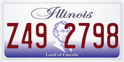 IL license plate Z492798