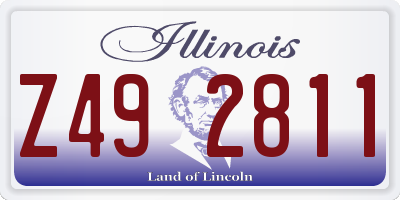 IL license plate Z492811