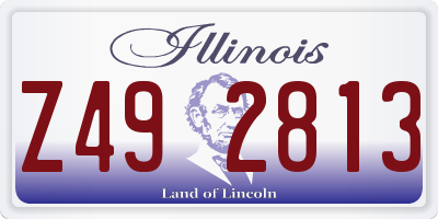IL license plate Z492813