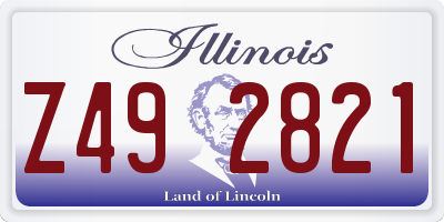 IL license plate Z492821