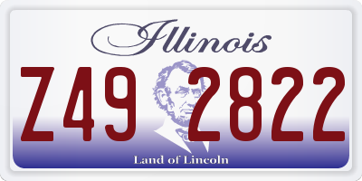 IL license plate Z492822