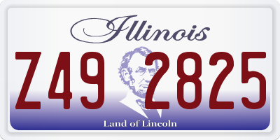 IL license plate Z492825