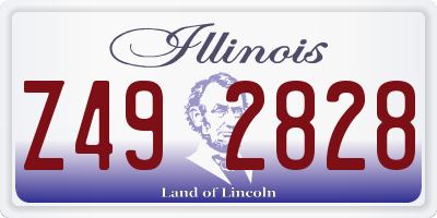 IL license plate Z492828