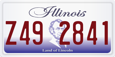 IL license plate Z492841