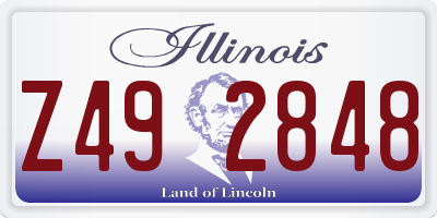 IL license plate Z492848