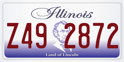 IL license plate Z492872