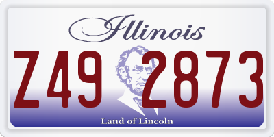 IL license plate Z492873