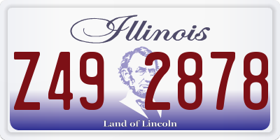 IL license plate Z492878