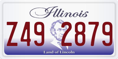 IL license plate Z492879