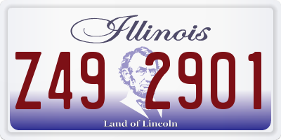 IL license plate Z492901