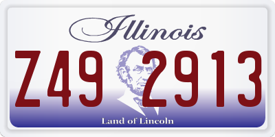 IL license plate Z492913