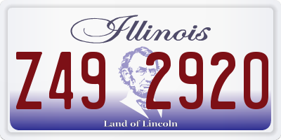 IL license plate Z492920