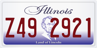IL license plate Z492921