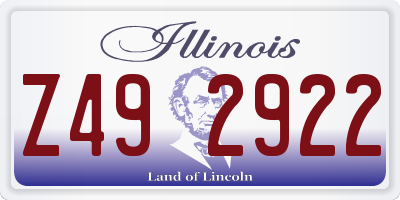 IL license plate Z492922