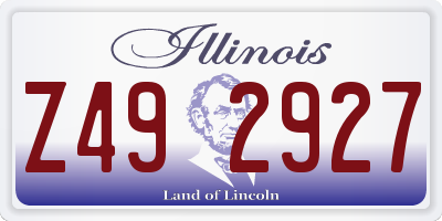 IL license plate Z492927