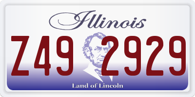 IL license plate Z492929