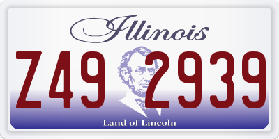 IL license plate Z492939