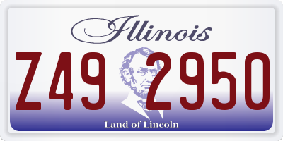 IL license plate Z492950