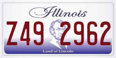 IL license plate Z492962