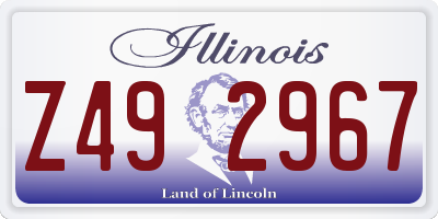 IL license plate Z492967