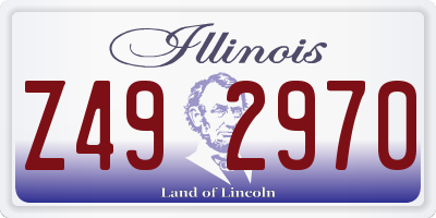 IL license plate Z492970