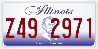 IL license plate Z492971